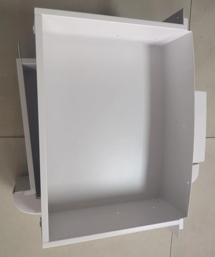 Fábrica de Shenzhen de aluminio mecanizado de precisión de acero personalizadas recubrimiento de polvo parte metálica medidor de electricidad Box Cajón Alojamiento