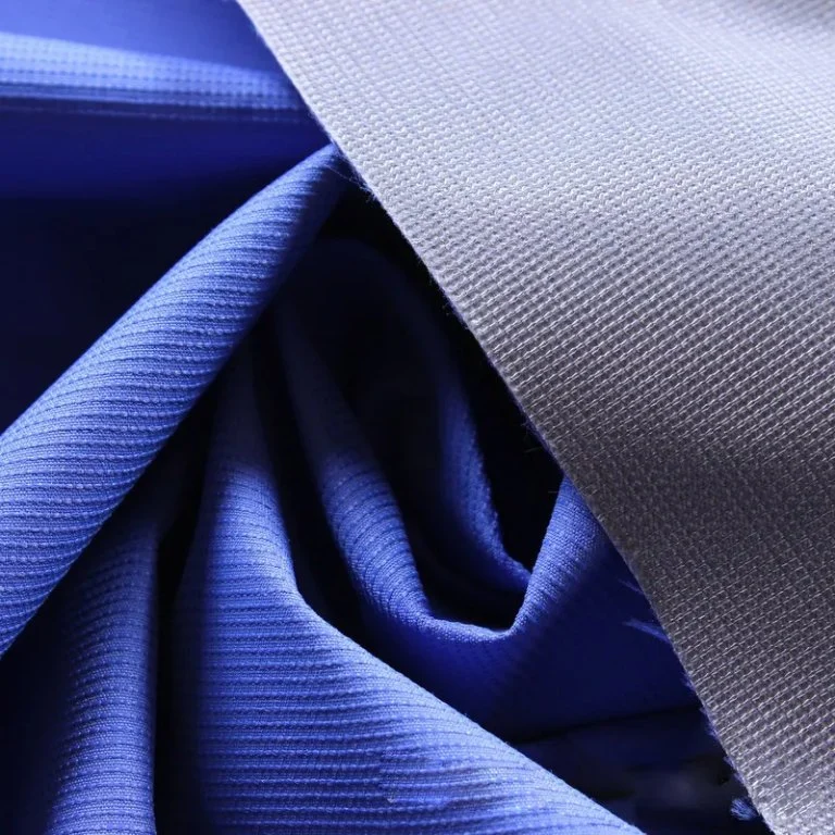 High Quality No MOQ Waterproof and Breathable 50d*75D Pearl Strip Pongee Fabric Outdoor Functional Fabric