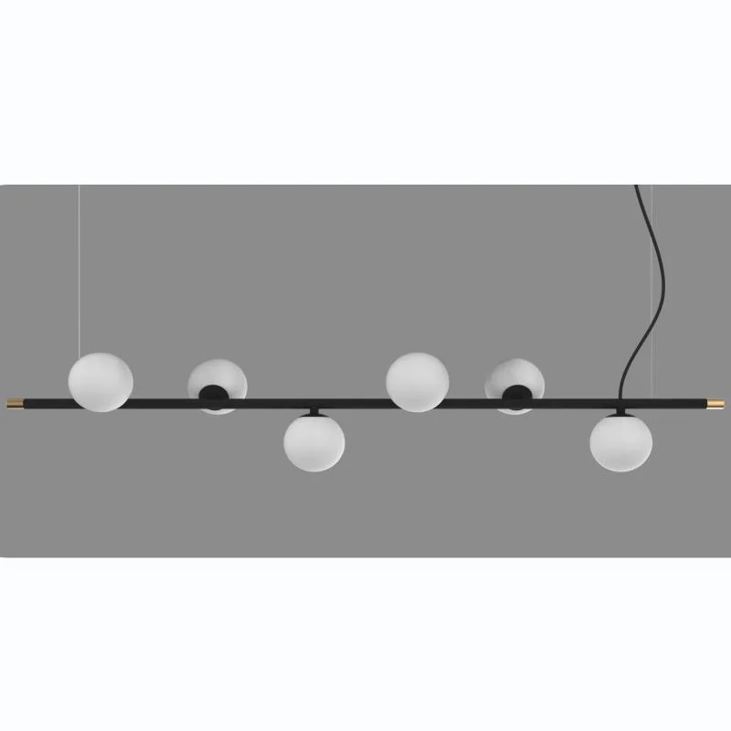 2023 Hisoon stilvolle Design Esstisch Kronleuchter Glas 6 * G9 Anhänger Licht