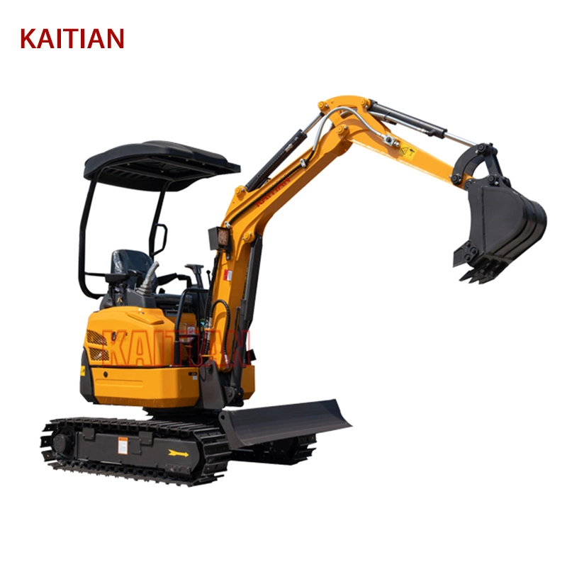 Mini Digger Livraison gratuite Chine Vente en gros de mini pelles compactes 1,6 tonnes avec godet à pouce à vendre.