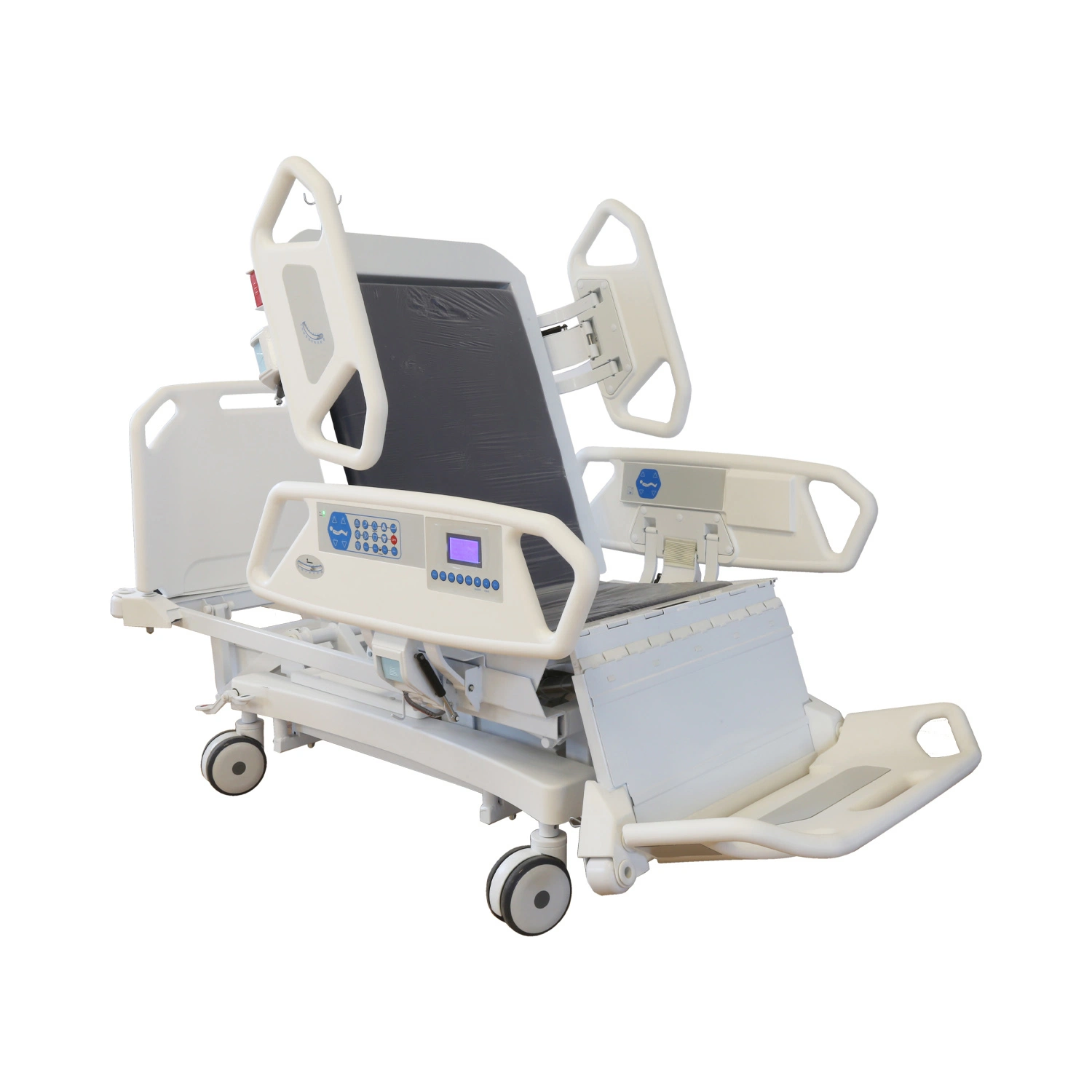 MN-Eb001 8 الوظيفة مستشفى كرسي القلب الطبي وضع العناية المركزة سرير مع سرير Scales Patient