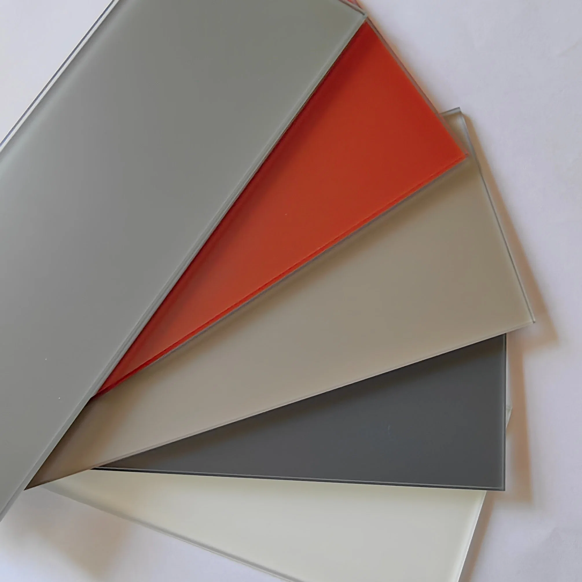 3mm/4mm/5mm/6mm Tempered Red/Yellow/Ivory/Extra White/Black/Beige/Grey Painted/Lacquered Glass