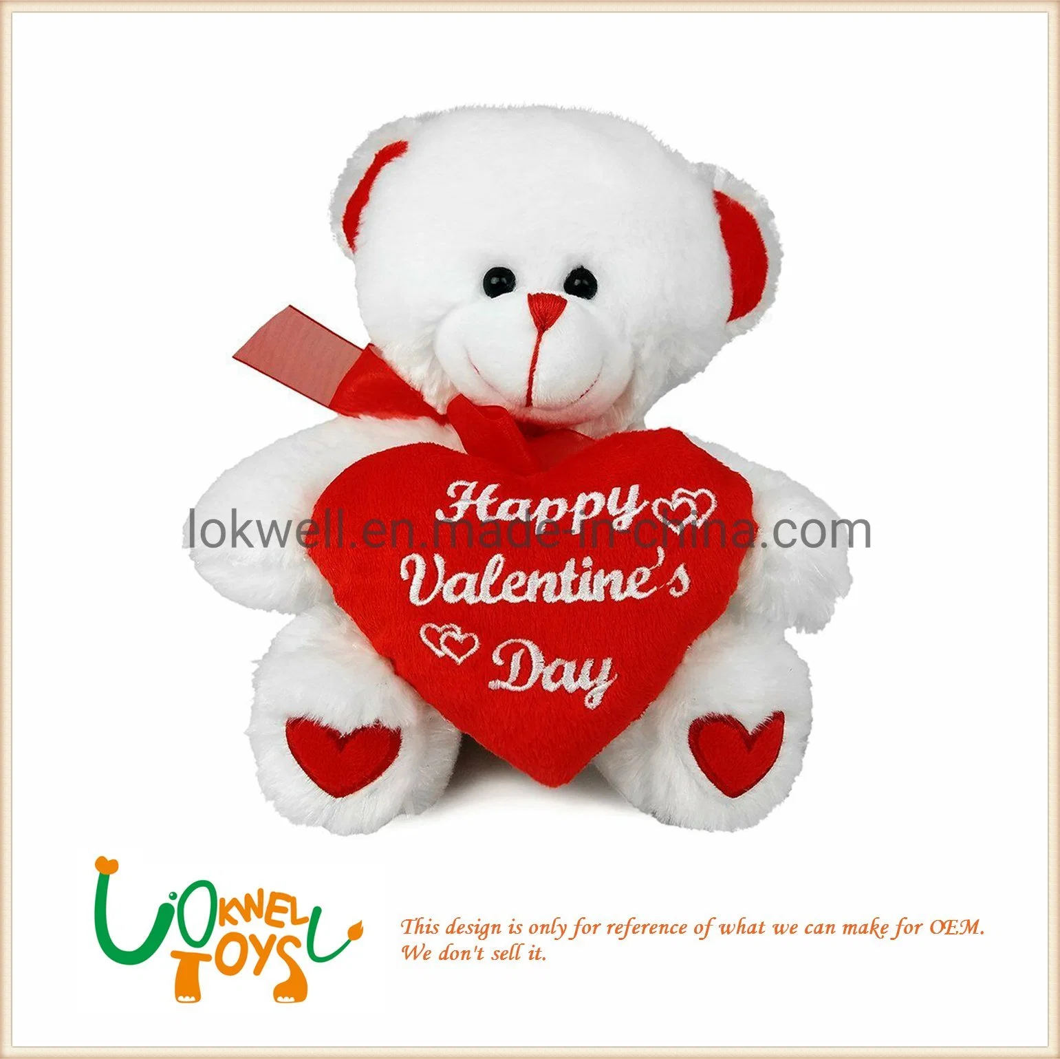 Plush Teddy Bear & Rose Toys Stuffed Valentine's Day Gift