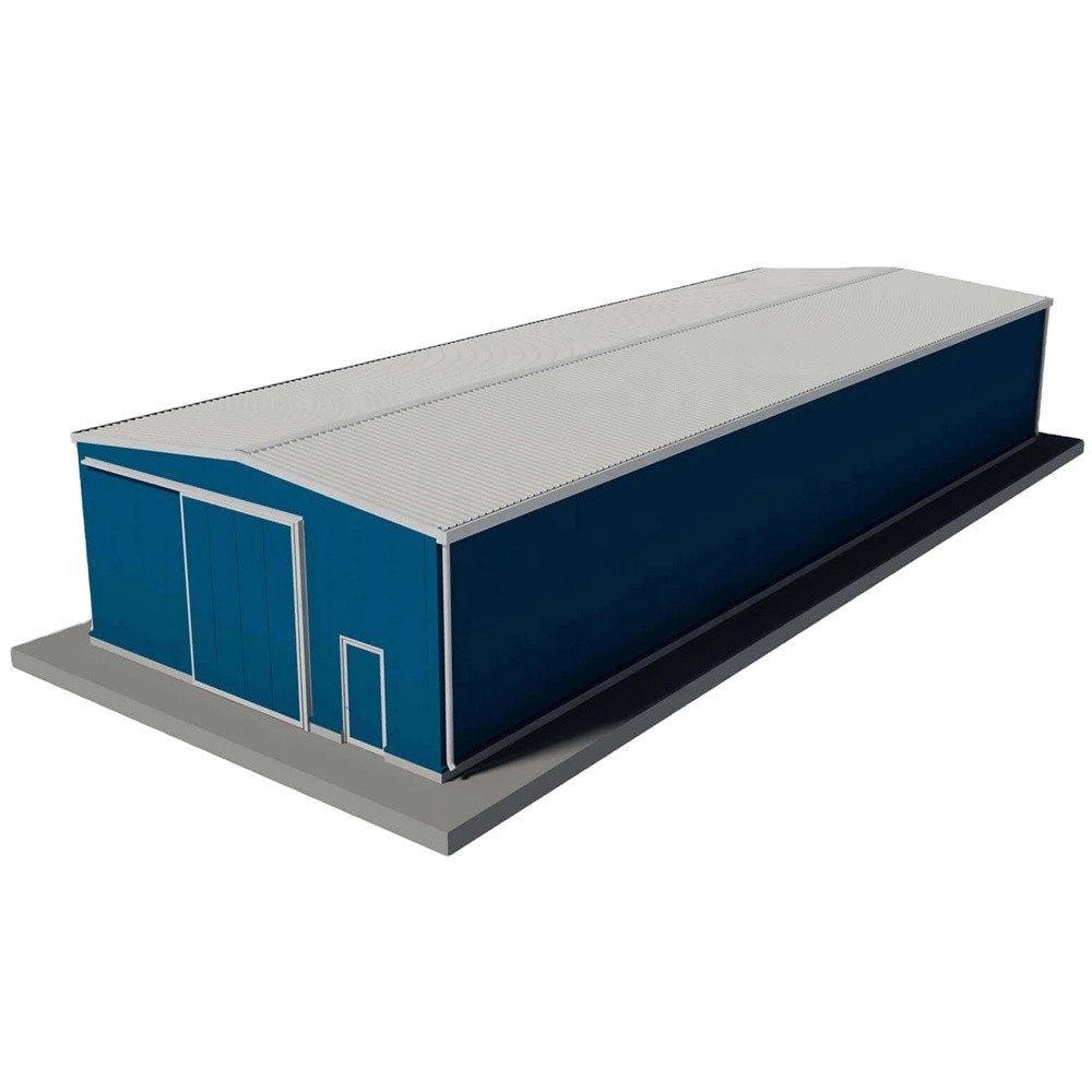 Vorgefertigte Kaltlagerung Metallrahmen Licht Sandwich Panel Prefab Gebäude Struktur Turnkey Schwere Werkstatt Farbe Verzinkter Stahl Baulager