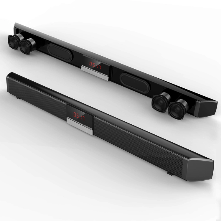 Miboard Integral Wall-Mounted 2.0 Channel Home Theater System Wireless Bluetooth Version 5.0+EDR Soundbar Speaker for TV/Computer with 3.5mm Aux Input