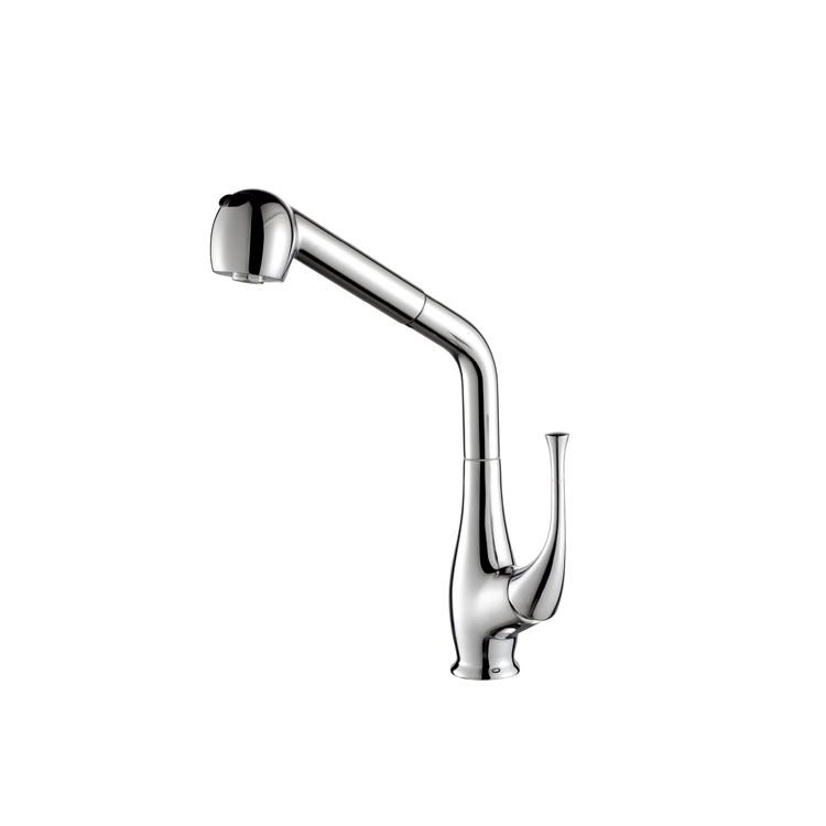 Chromed Functions Pull Down Sprayer Flexible Swivel Bottle Styles Kitchen Faucet