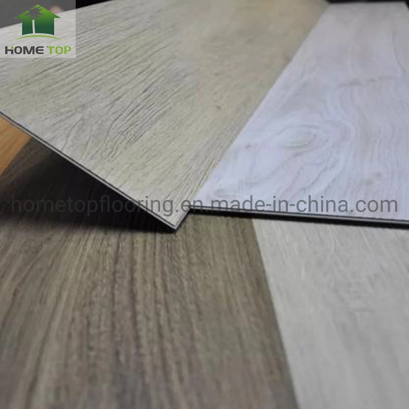 Embossed Texture Easy to Install Anti-Slip Plastic Unilin Click System Wood Texture Waterproof Luxury Vinyl 4mm 5mm 6mm Stone Plastic Composite Spc Flooring