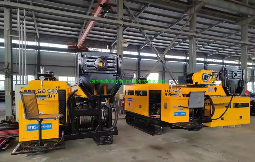 Hydx-4 Crawler Mounted Full Hydraulic Rotary Head Mine Investigation Diamond Line Boring Core Drilling Machine