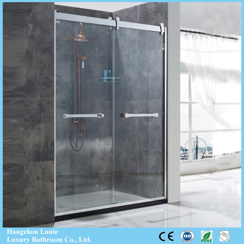 Best Sale Tempered Glass Shower Screen in Stainless Steel (LTS-8001)