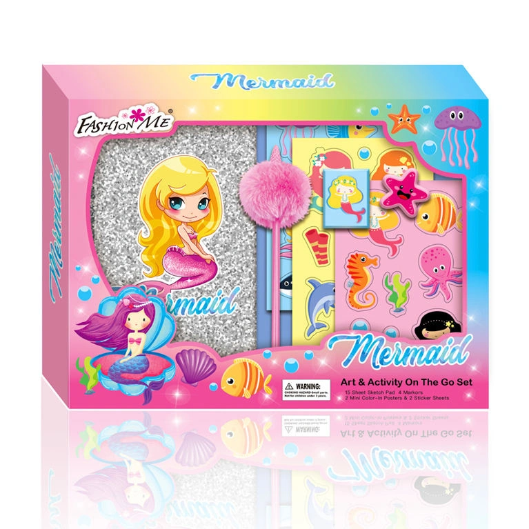 New Create Your Own Mermaid Girl Stationery Gift Set Toy Set