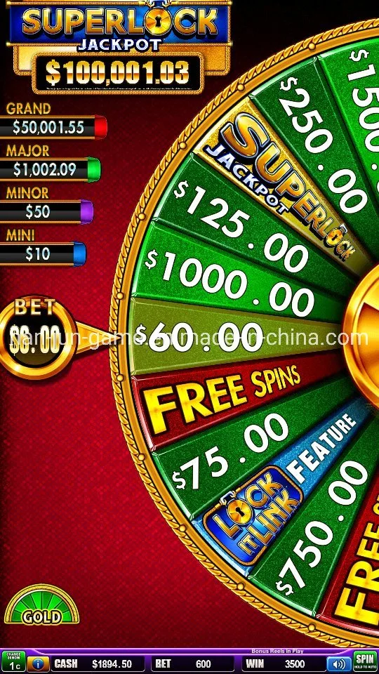 Super Lock Link Video Slot Casino Game Machine