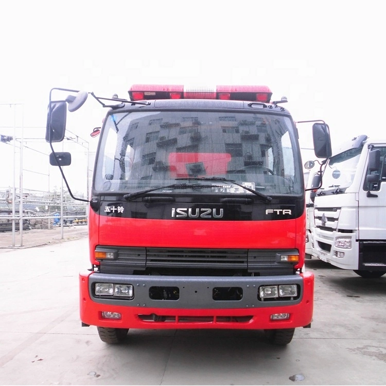 I Suzu Ftr 4*2 Double Row Cab 6 Wheels 6000L to 10000L Foam Fire Fighting Truck