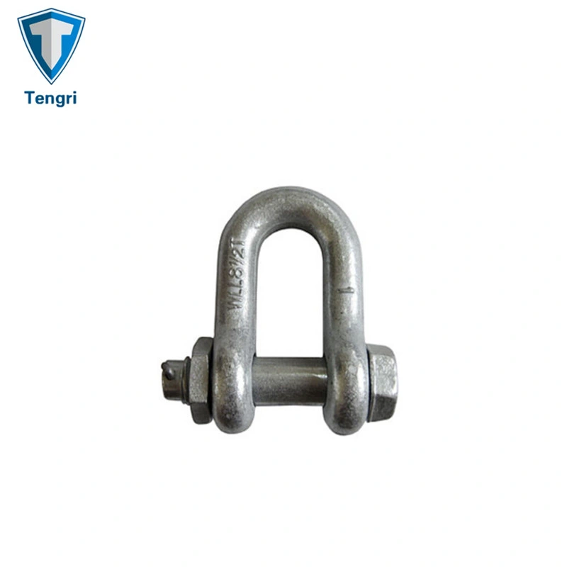 Hot Dipped Galvanizing Us G2150 D Shackle with Safety Pin