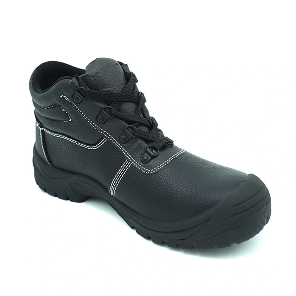 Semelle PU Steel Toe Sbp Hommes Chaussures de sécurité en cuir véritable