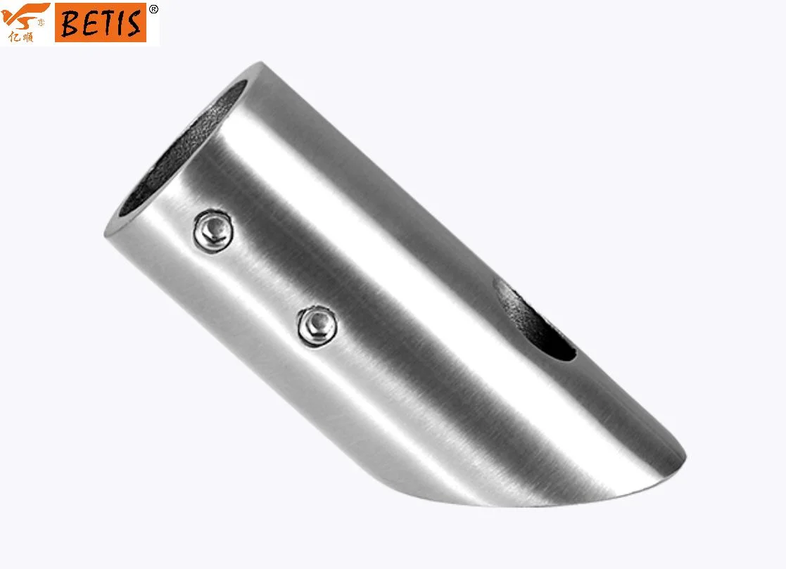 Shower-Glass Hardware Accessories 45 Degree Solid Stainless-Steel Support Bar Fitting Wall-Mount Connector