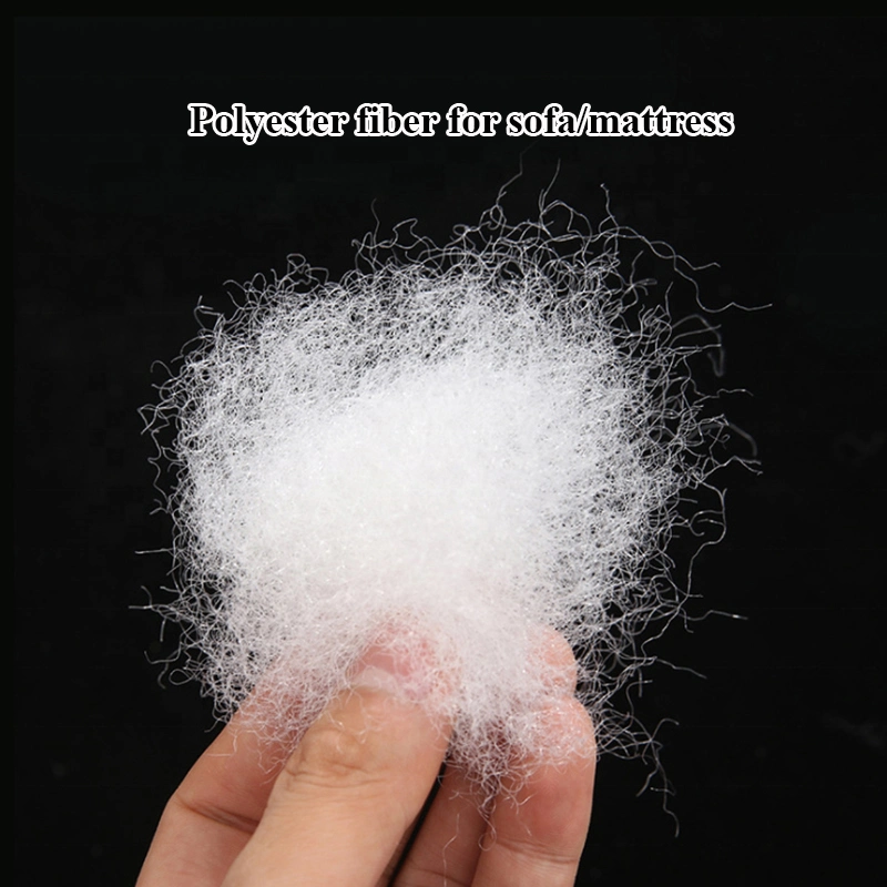 100% Polyester Micro Feather Yarn Fiber Baby Polyester Fiber for Sofa Mattress