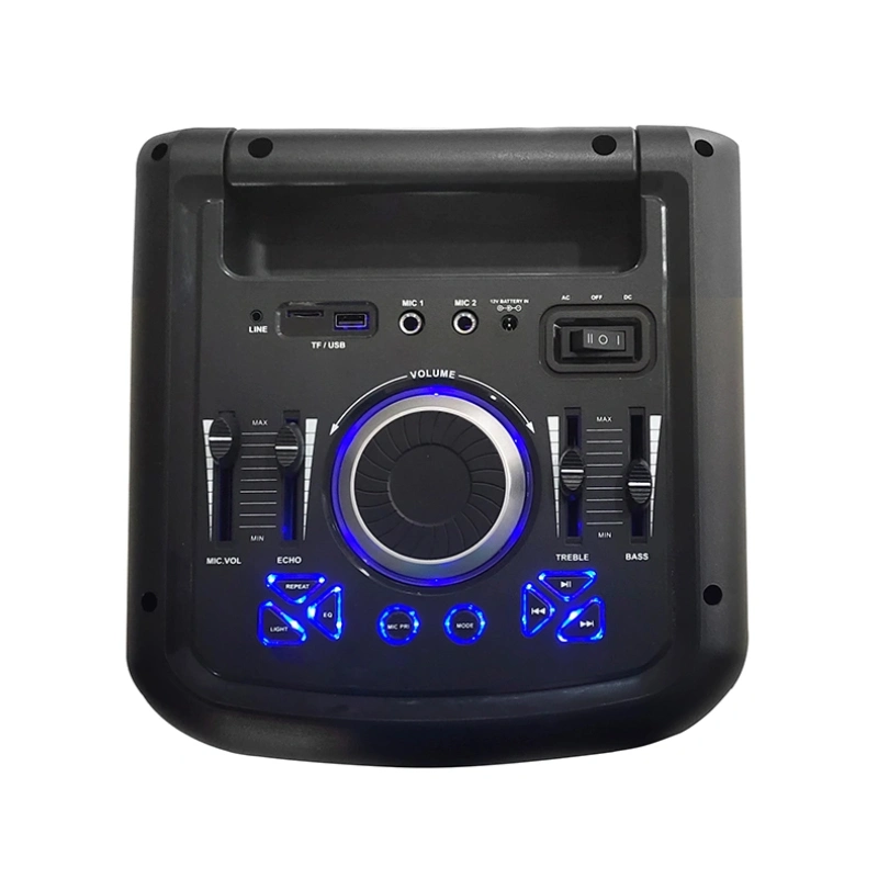 Dual 8 Inch 60W RMS Portable Rechargeable Wireless Bluetooth Speaker