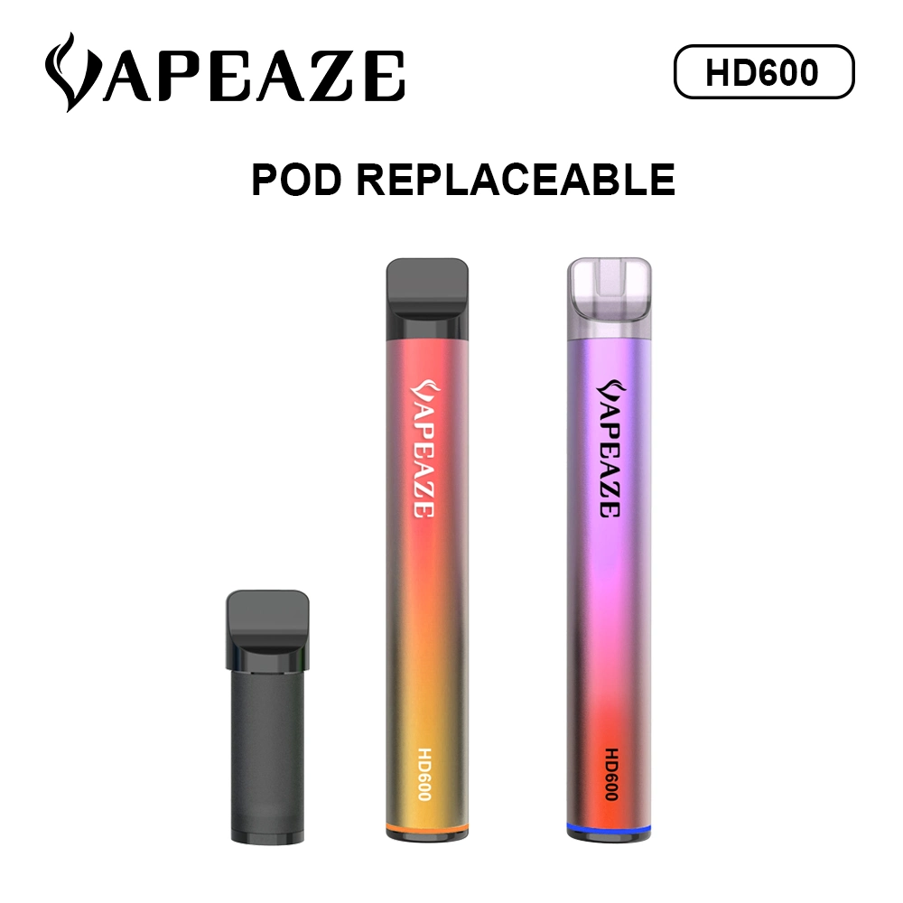 Сменный измеритель 600 Puff Cigarette пустой Оптовая Vape Custom Vaporizer Перо