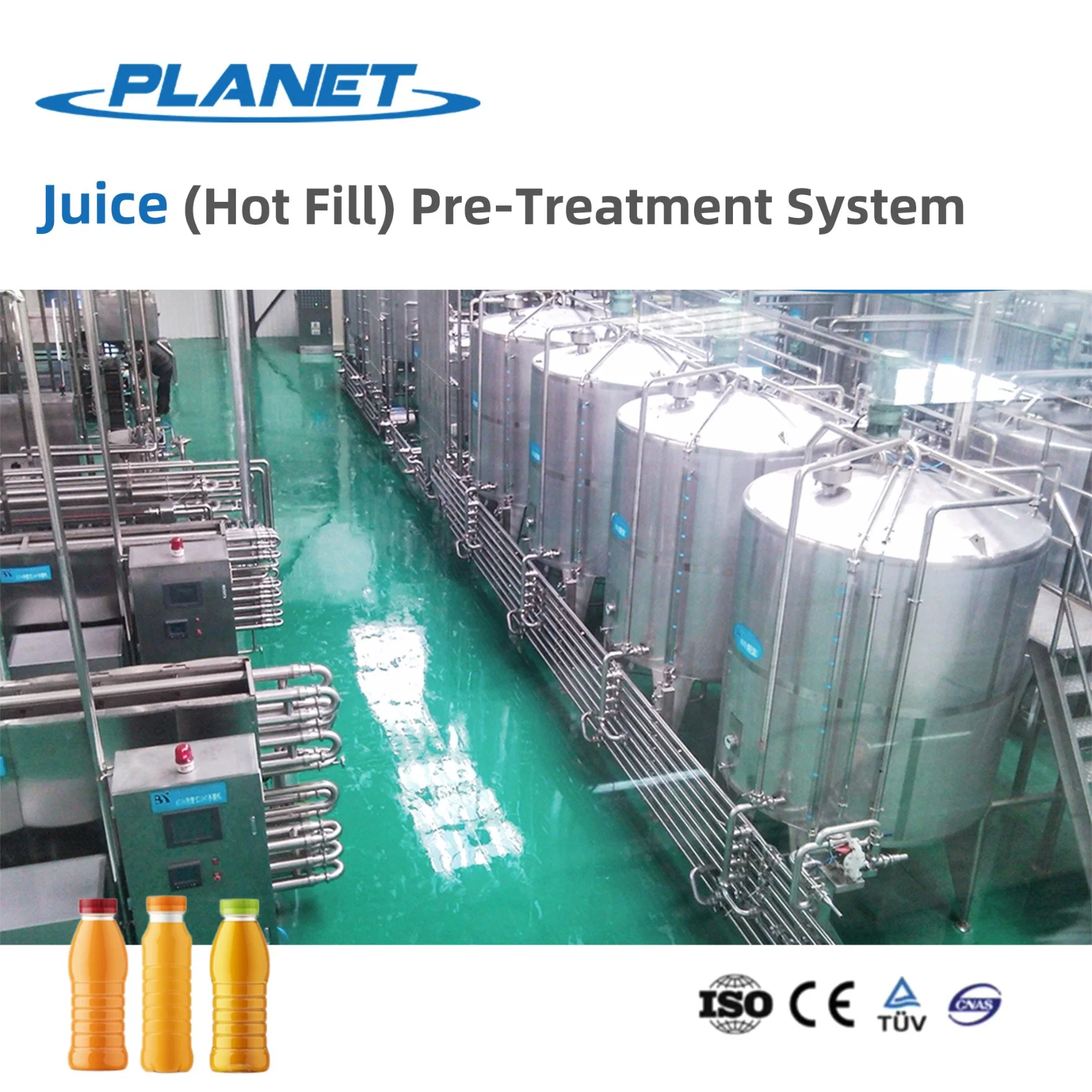 Juice Making Plant with Uth Sterilizer