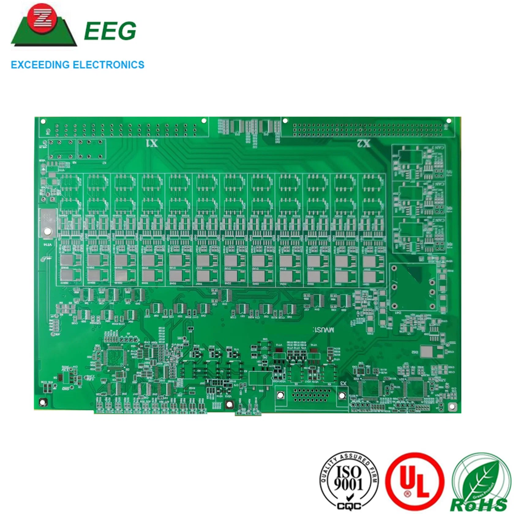 PCB de inmersión multicapa Gold/Silver con homologación ISO9001 UL