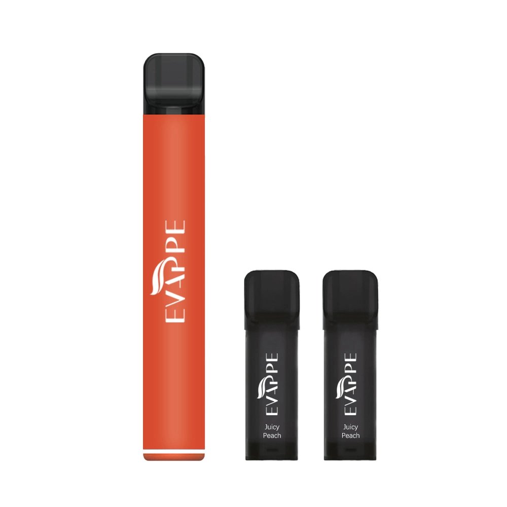 2ml E-Liquid Salt Nicotine Replaceable Mesh Coil Evappe Vape Pod Kit Free Electronic Cigarette Starter Kit