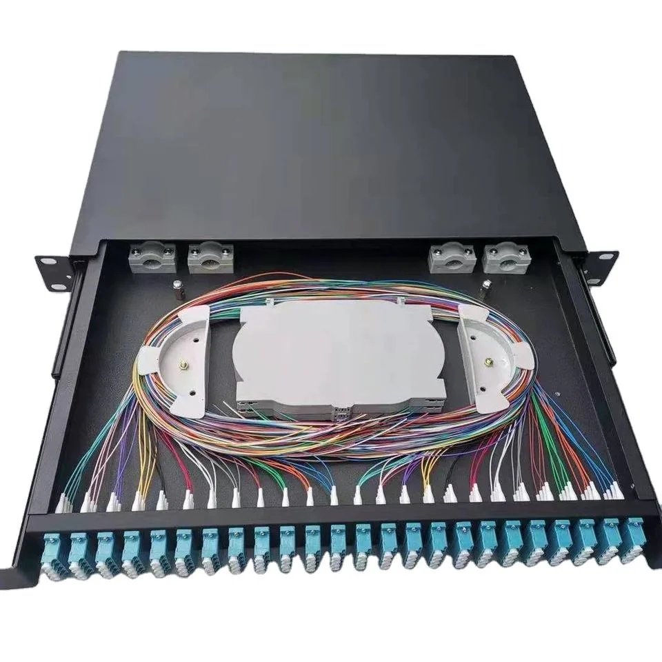 24 Port PLC Splitter Patch Panel /Rack Mount 24core 48fiber