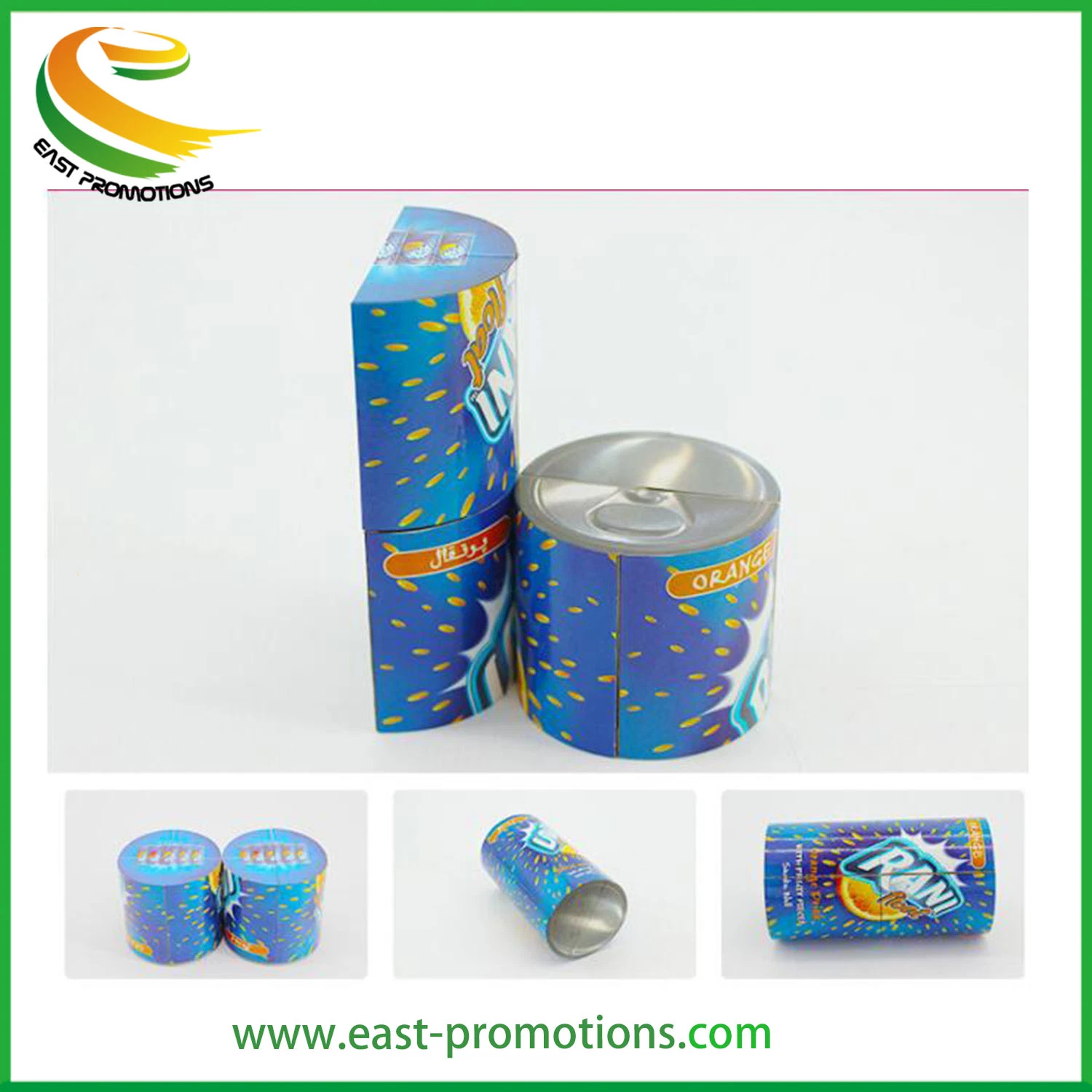 Customized Cylinder-Shaped Promotional 3D Folding Magic Cube with Magnetic