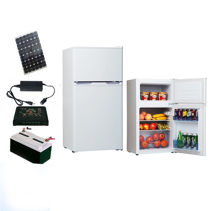 DC12V/24V 68L/42L Freezer Room Three Doors Bottom-Freezer Solar Refrigerator