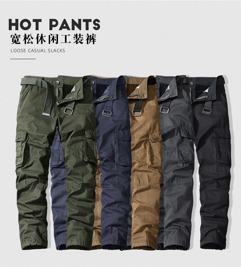Wholesale Men's Casual Cotton Trousers Outdoorstreet Wear Cargo Pants