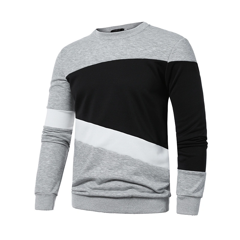 Wholesale/Supplier Customized Men's Casual Pullover Hoodie Color Matching Cotton Sweater Loose Sportswear