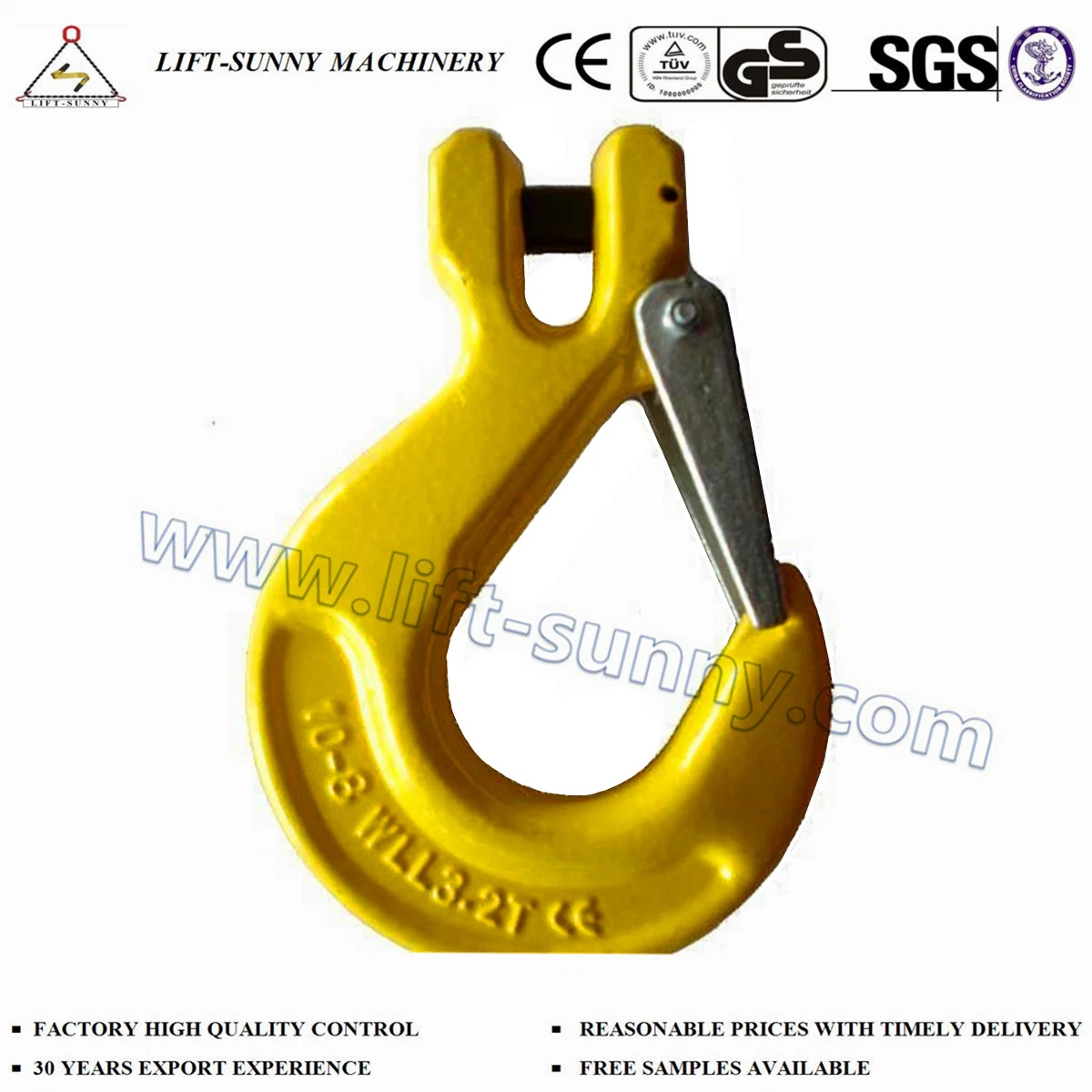 G80 Clevis Sling/Safety Hook with Latch for Lifting