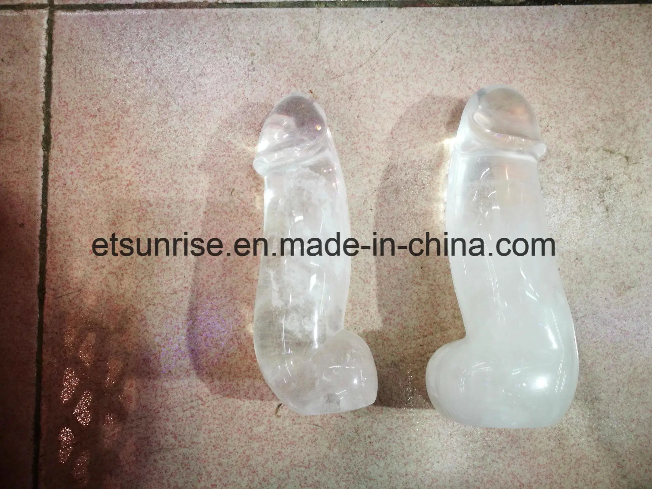 Semi Precious Stone Natural Crystal Carving Penis Shape Ornament