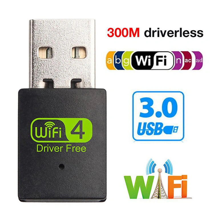 Rtl8192 USB Wireless Receiver Card Mini Drive USB Wireless Card 300m