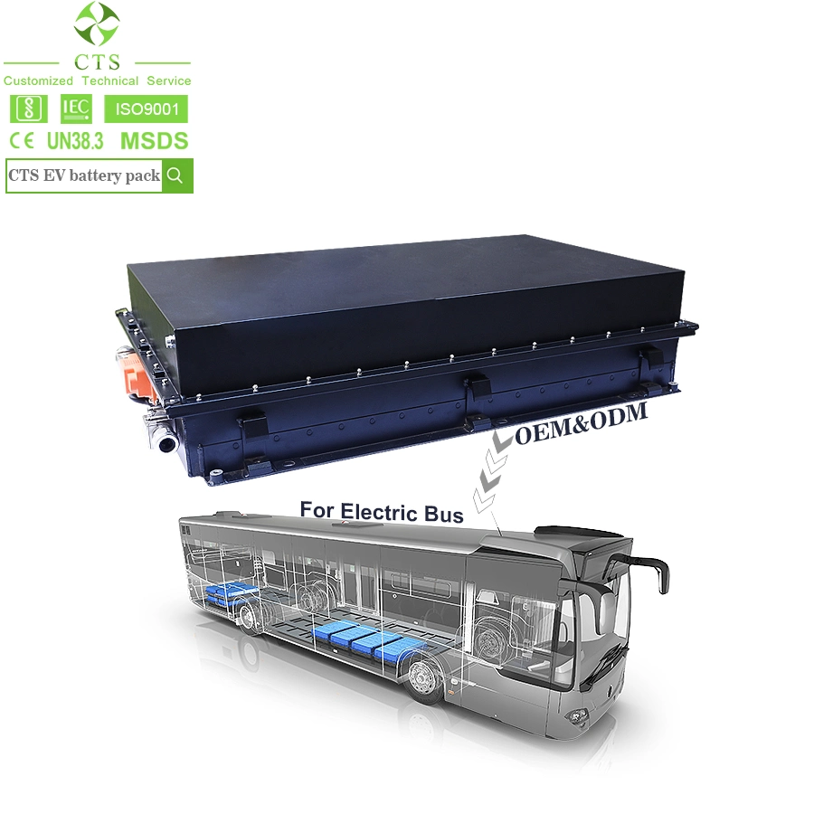 Cts Batterie de voiture électrique haute tension EV pour véhicule électrique Pack batterie 500V 600V 60 kWh 100 kWh 150 kWh Lithium-ion pour camion électrique et bus.