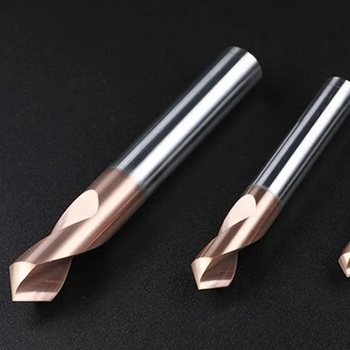 Mts CNC Tools Carbide HRC55 2 Flutes Nc Spotting Drill for Steel