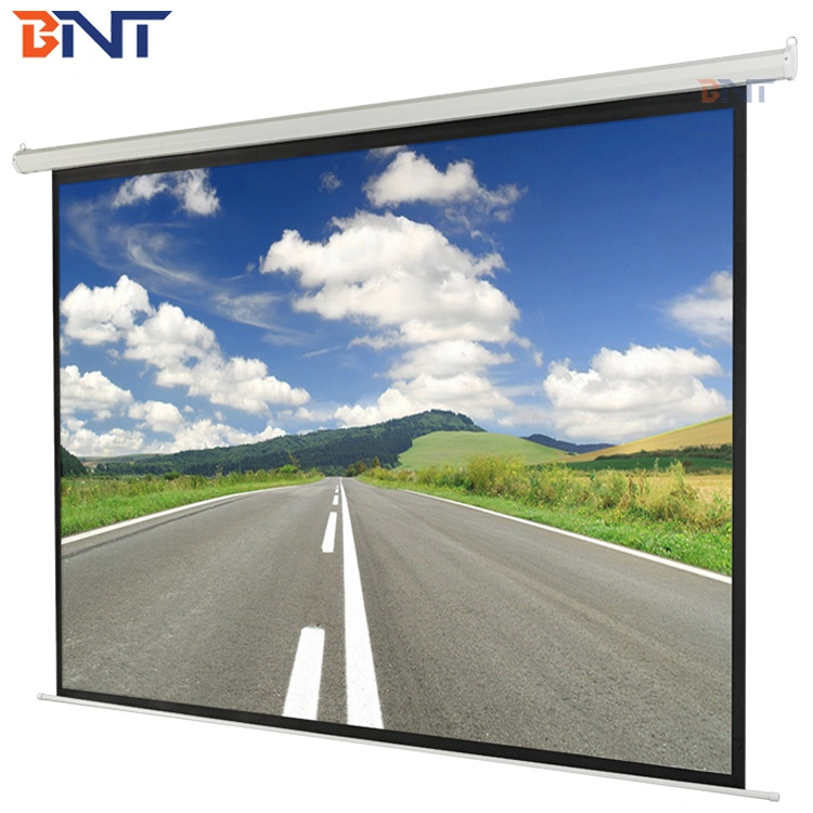 Bnt 100 Inch Projector Electric Screen with Super Quite Synchronous Motor