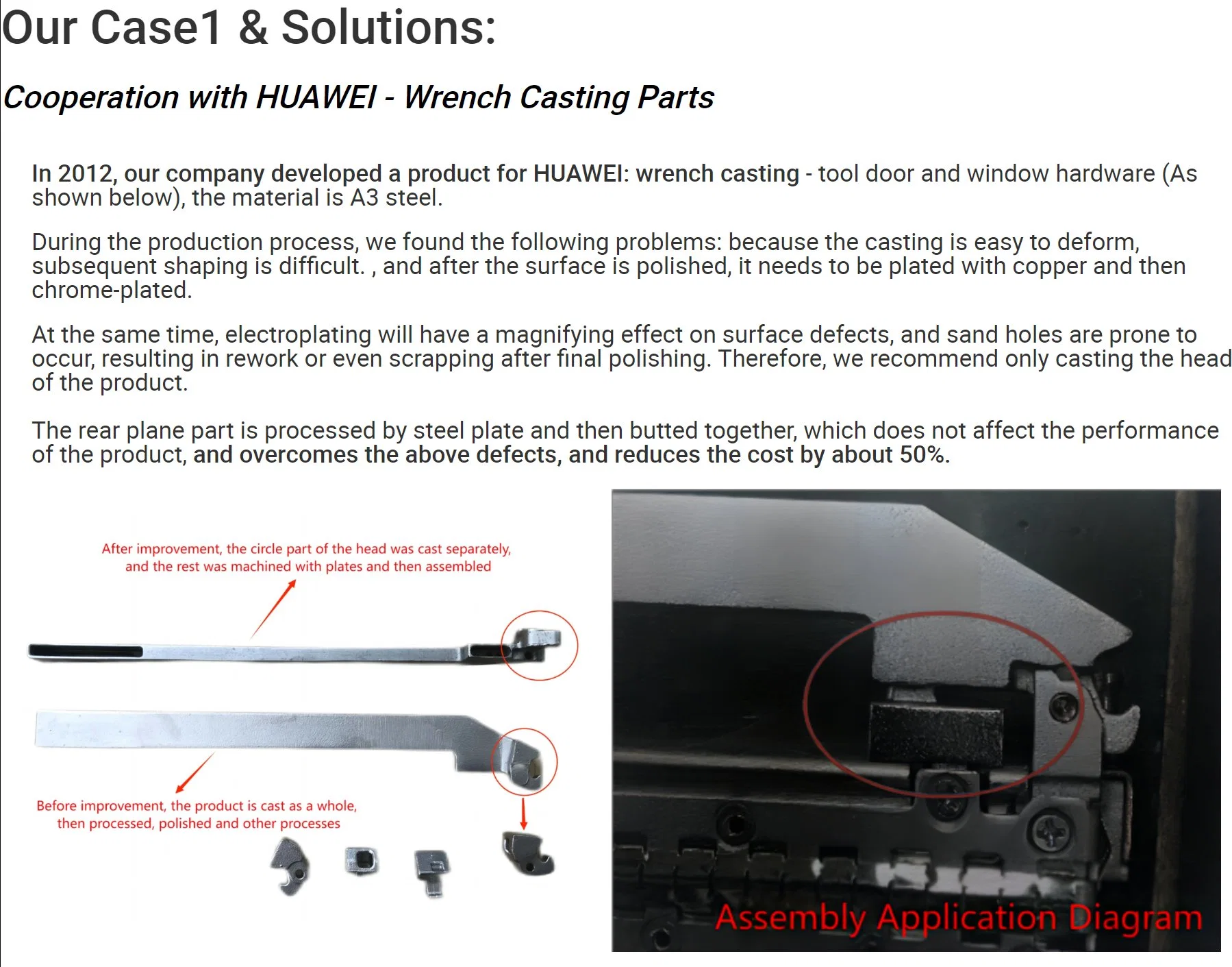 شركة OEM فقدت عملية صب استثمار Wax Precision مع إنشاء جهاز CNC من أجل أجزاء التحويل الآلي