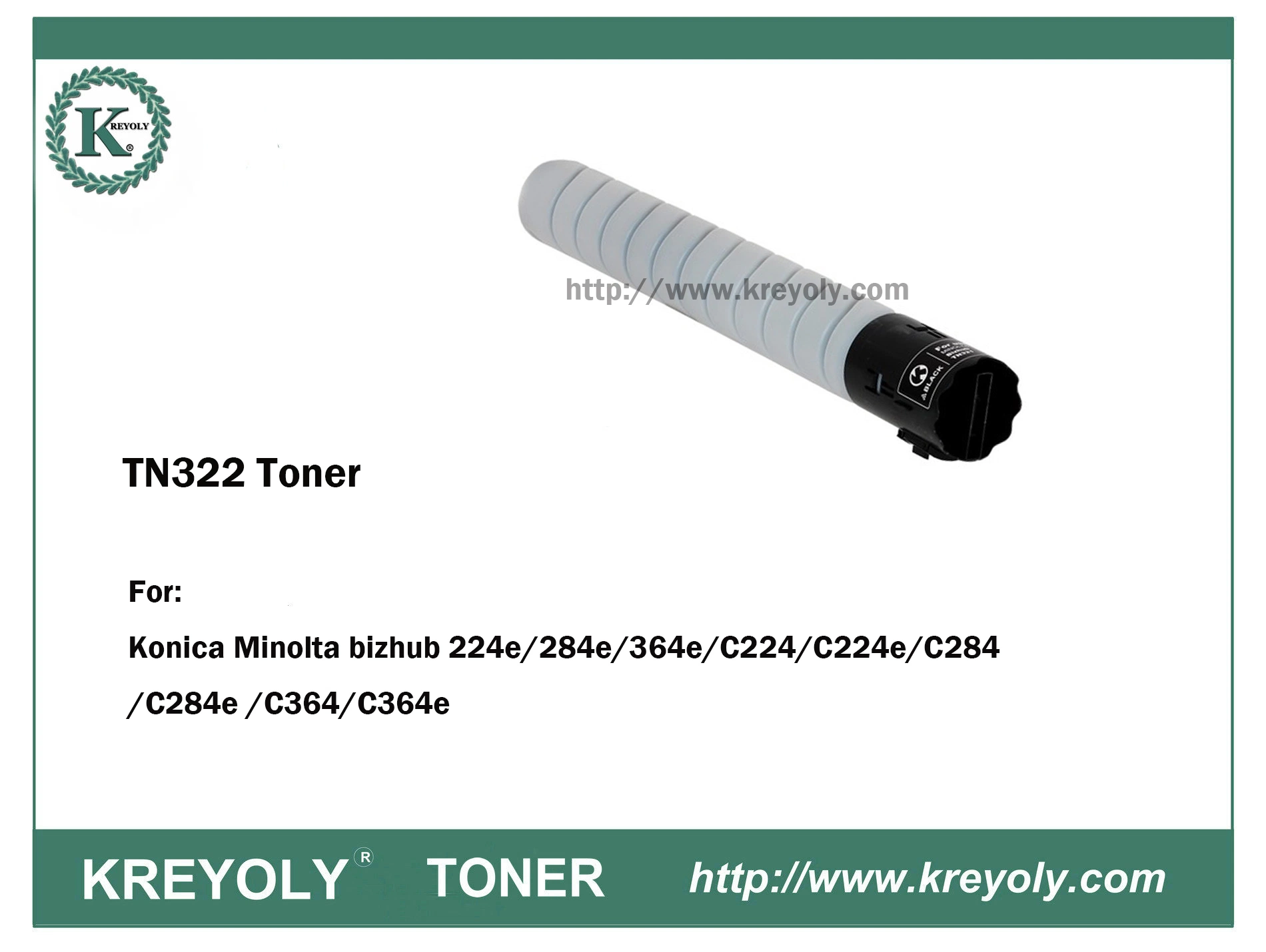 TN322 TONER FOR KONICA MINOLTA Bizhub 224/284/364