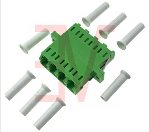 LC/APC Plastic Fiber Optic Split Adapter with Flange