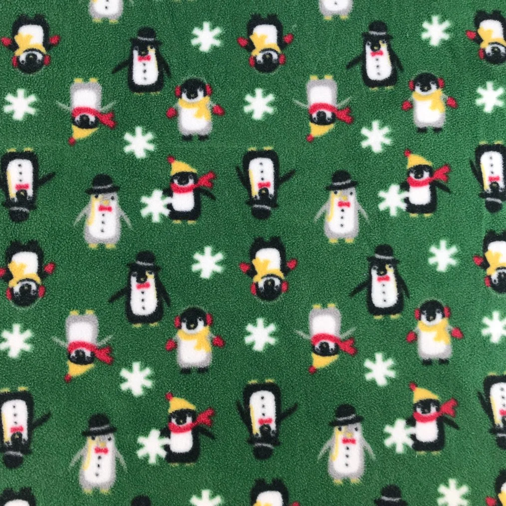 Merry Christmas Printed Polar Fleece Fabric for Kids Blanket