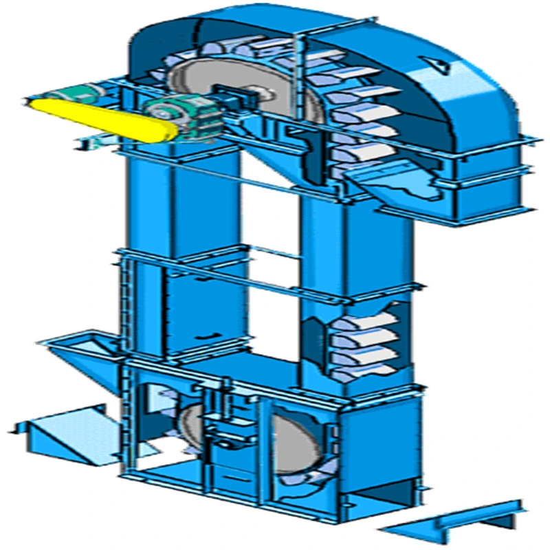 Bucket Elevator with Central Chain for Fly Ash