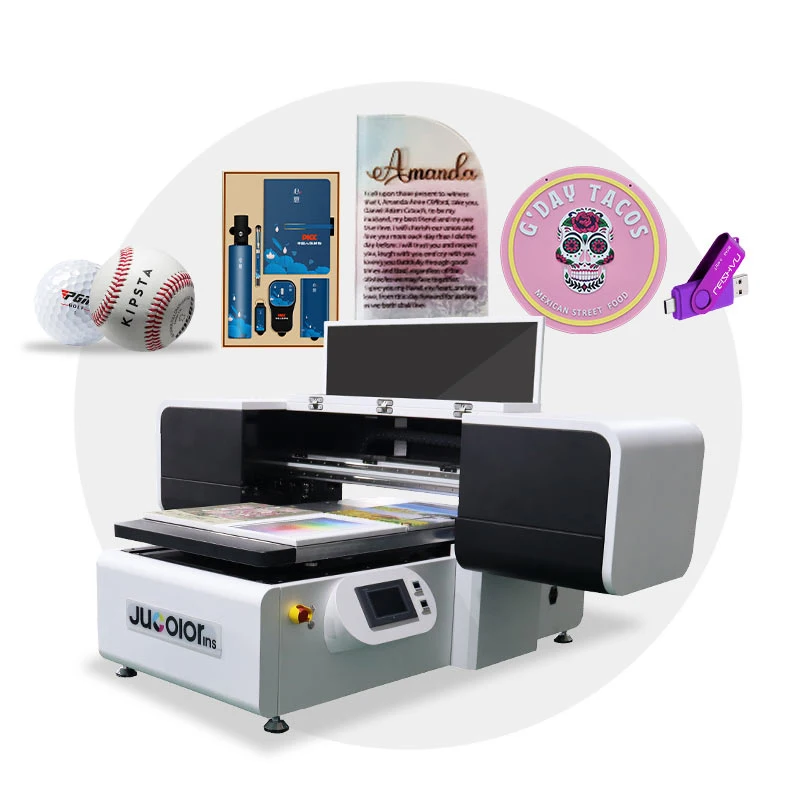 Desktop 6090 UV LED Flatbed Printer Multi-Function UV Printing Machine