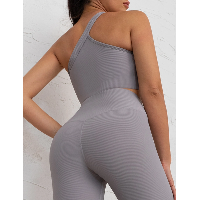 Yoga Kleidung Set Laufen Fitness Kleidung Sport Fünf-Teiliges Geripptes Yoga Kleidung für Damen (CFYGC008)