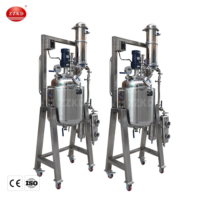 C Bd Oil Purification Decarboxylation Reactor Jacketed with Condenser