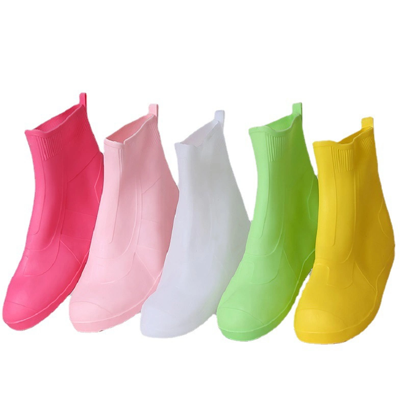 Reusable Silicone Shoe Covers Waterproof Rain Shoes Covers Outdoor Camping Slip-Resistant Rubber Rain Boot Overshoes Wyz19145