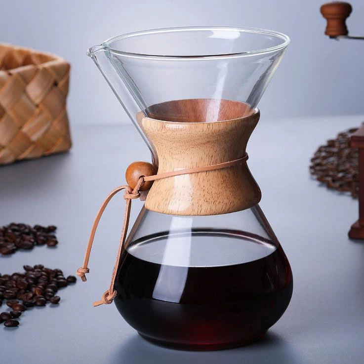 Manufacture Heat Resistant Borosilicate Glass Bottle Hand Coffee Maker Coffee Kettle Glassware