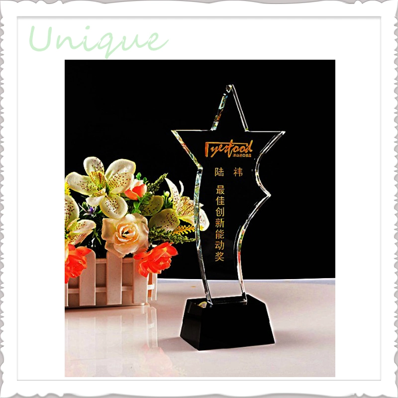 Factory Custom Wholesale/Supplier Corporate Excellence Award Cup Sport Glass / Acrylic / K9 Crystal Trophy for Best Creative Award