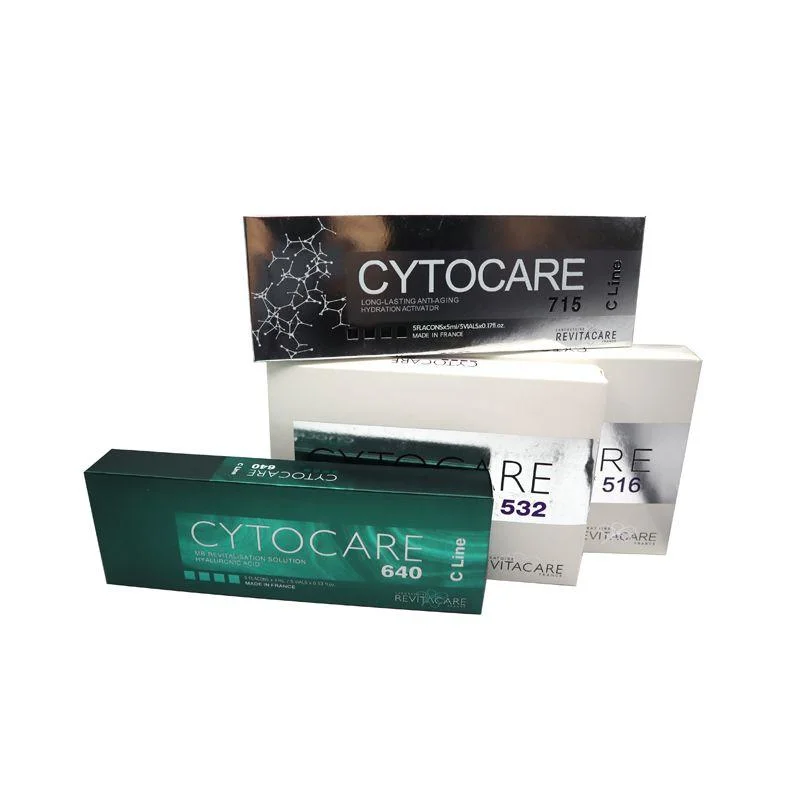 France Cytocare 715 peau Booster blanchiment injection acide hyaluronique soutireuse Anti-Wrinkle enlever les rides peau régénération cellulaire cytocare 516/532/640