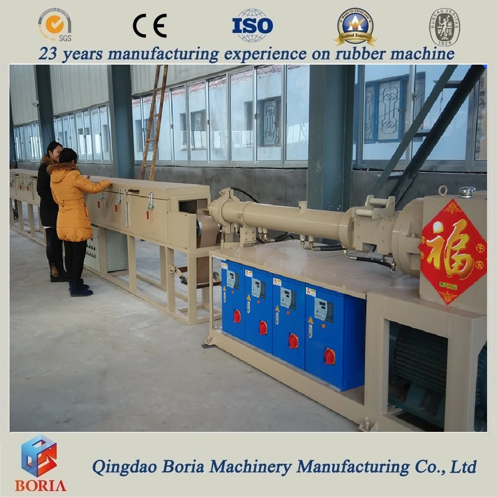 Pin Barrel Cold Feed Rubber Extruder Rubber Extrusion Line Extruding Machine