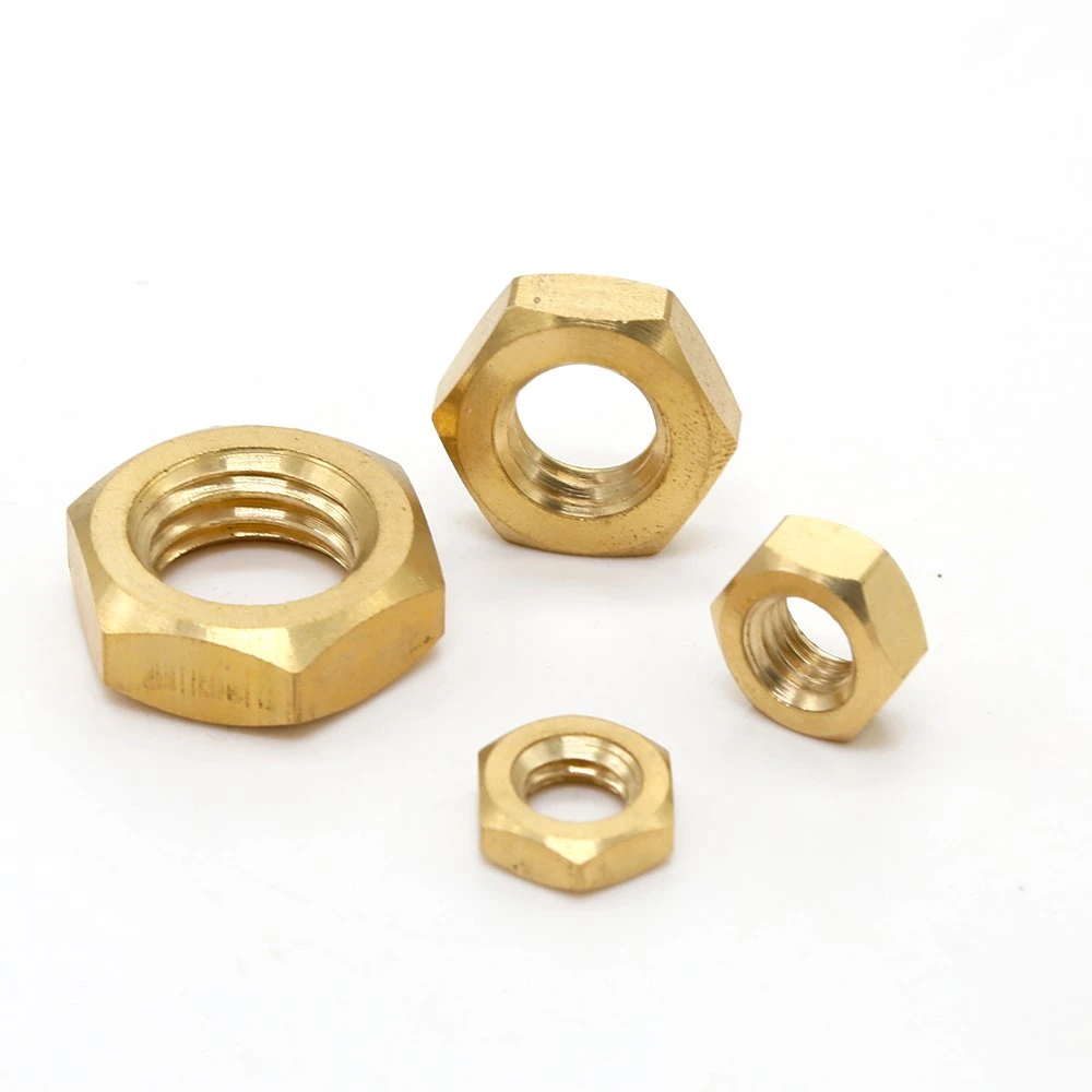 M8 ASME18.2.2 Jam Nut Brass Yellow Phosphor Bronze Thin Hex Nut